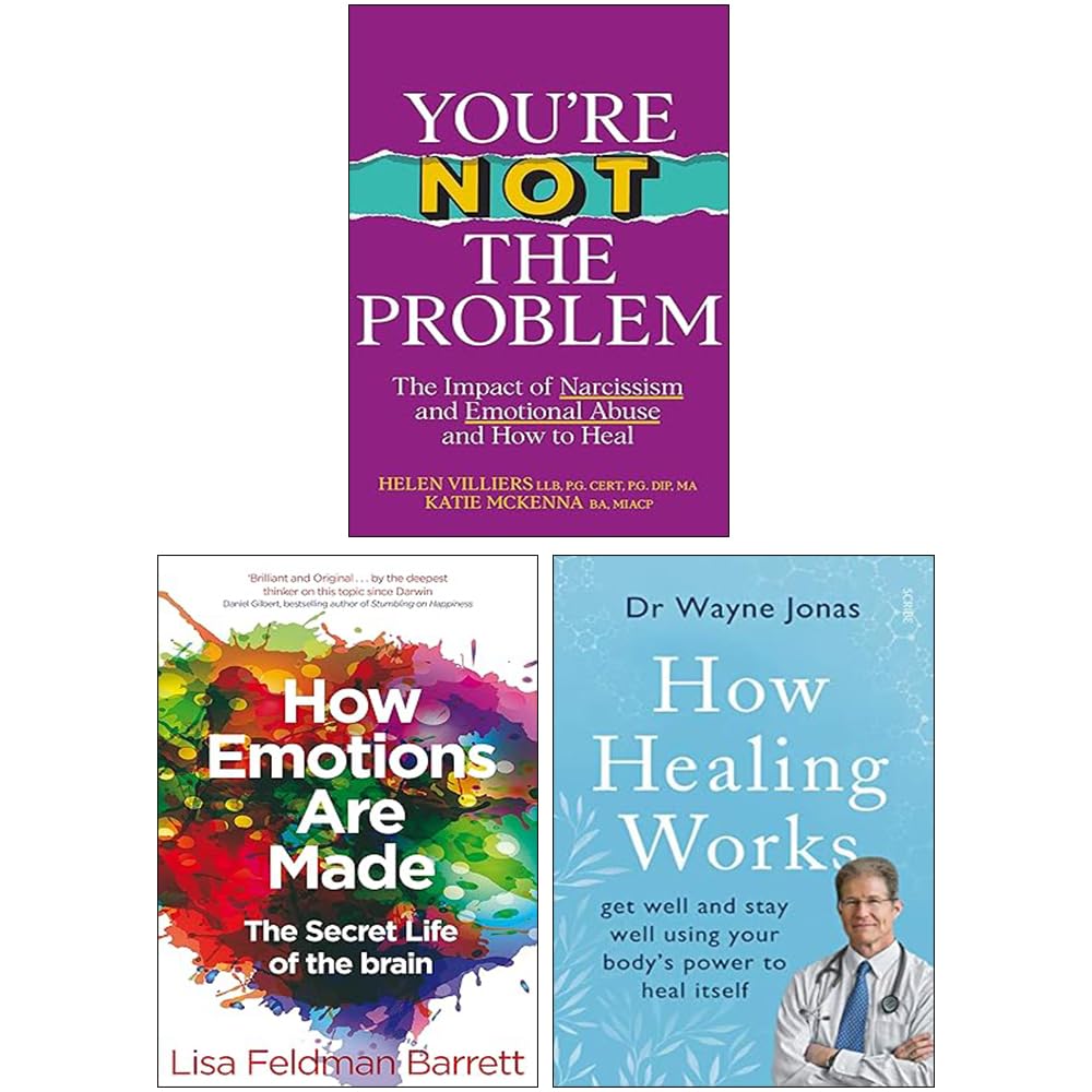 Three Healing Books by Helen Villiers and Katie McKenna, featuring a non-fiction paperback collection set.