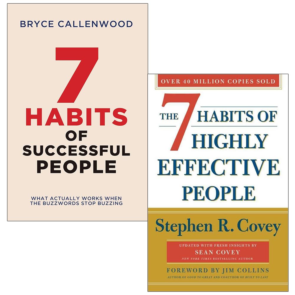 The 7 Habits 2 Books Collection Set by Bryce Callenwood and Stephen R. Covey, front cover of paperback non fiction set