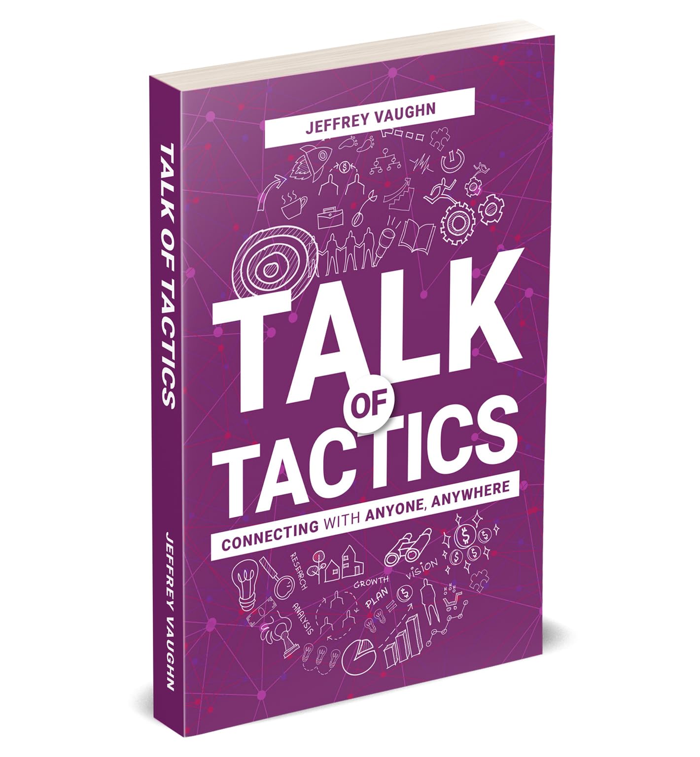 Cover of "Talk Of Tactics" by Jeffrey Vaughn, a paperback non-fiction book published by Rupa Publications India.