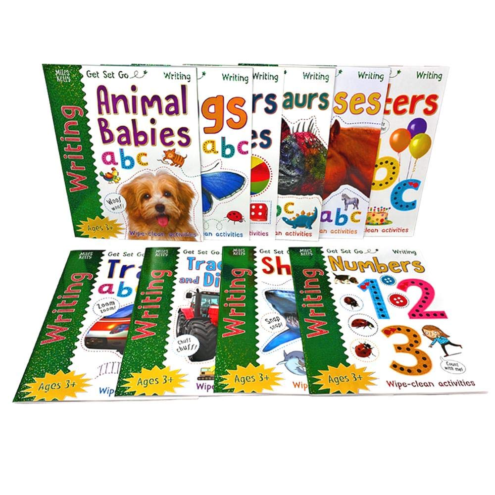 Miles Kelly Publishing 10 book collection set in paperback, showcasing various non-fiction titles and colorful covers.