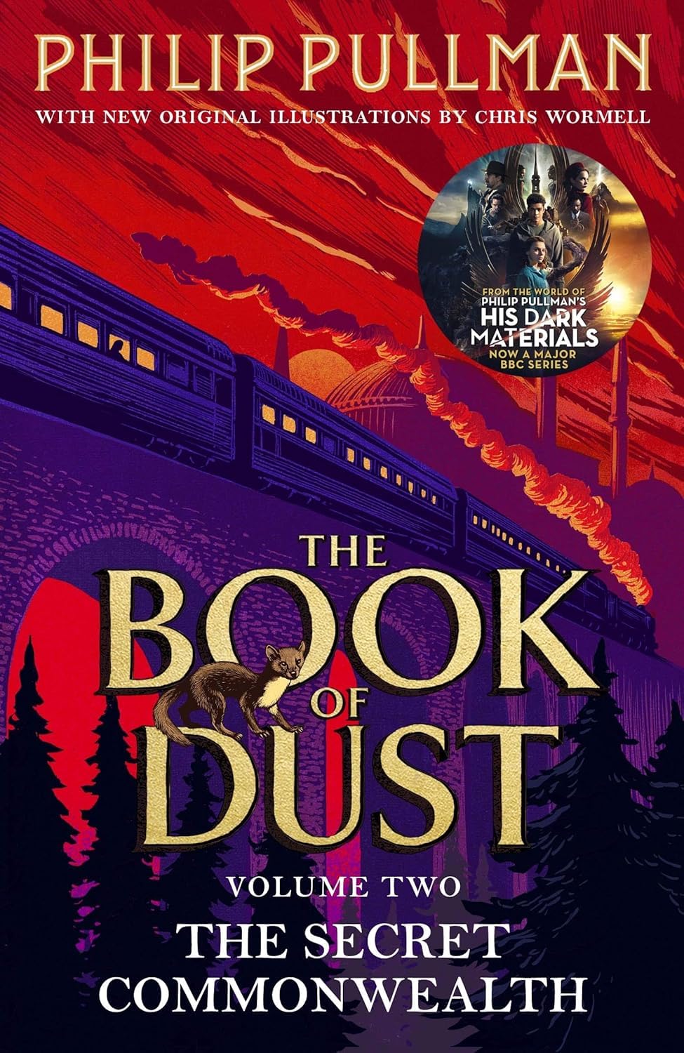 The Book of Dust series by Philip Pullman, two paperback books displayed together on a neutral background.