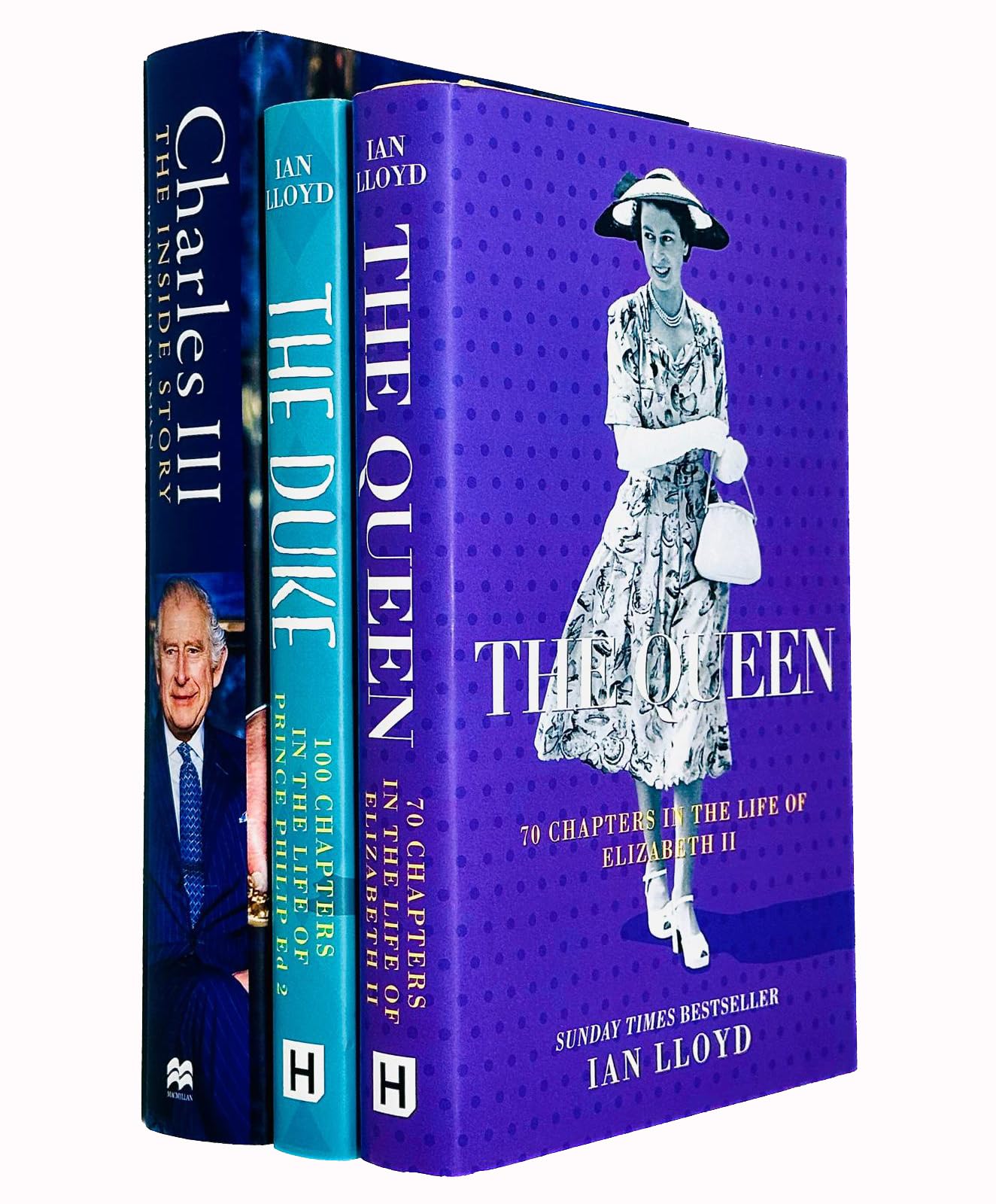 Three hardback books from the Royal Family collection by Robert Hardman, featuring non-fiction content and detailed imagery.