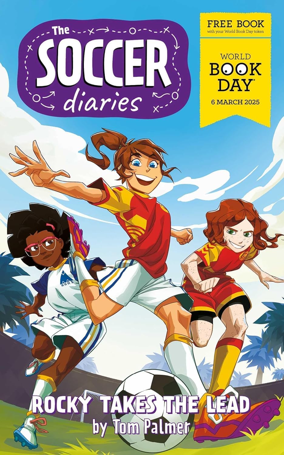 The Soccer Diaries 4 book collection set by Tom Palmer, featuring colorful paperback covers for ages 7-12.