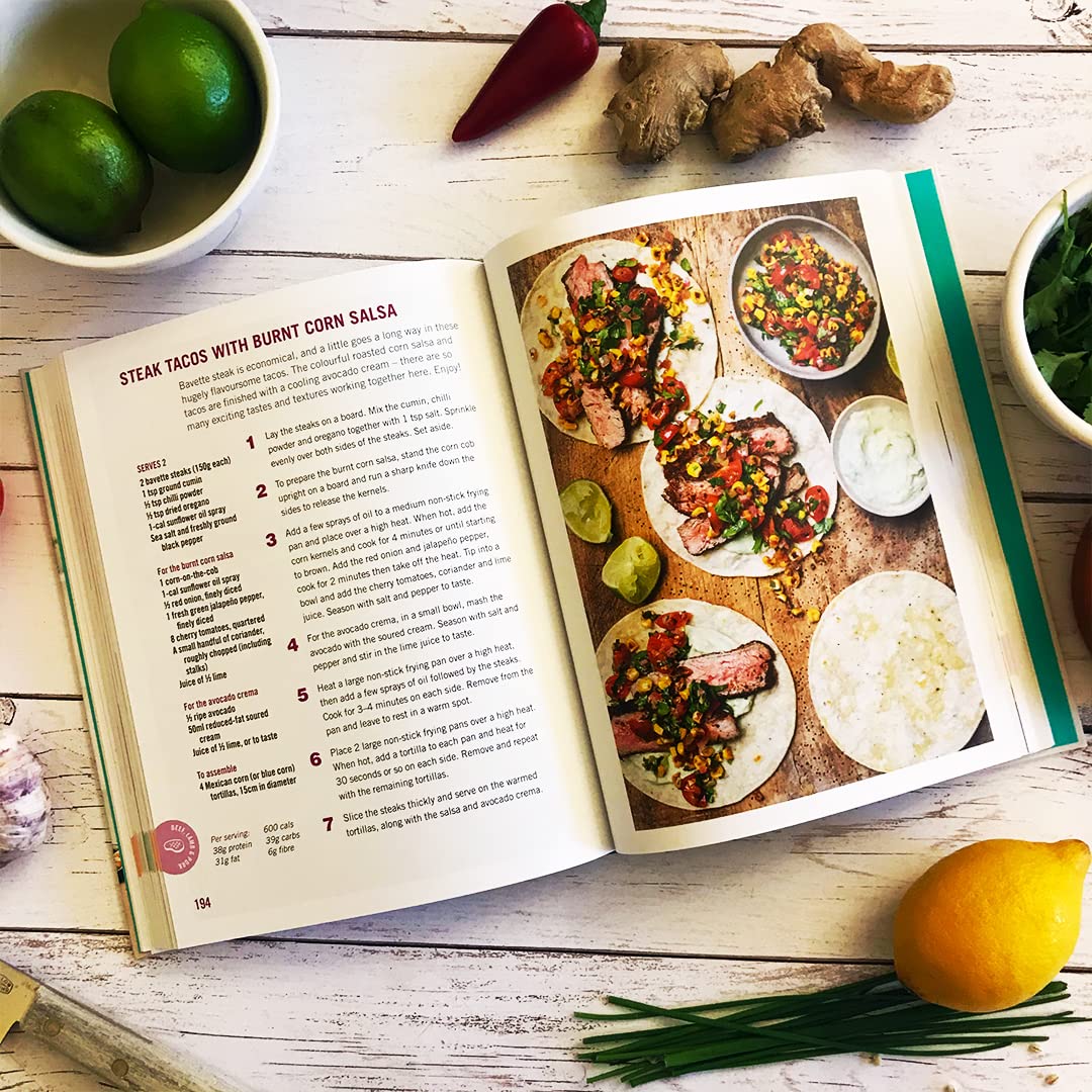 Hardback cookbook "Lose Weight & Get Fit" by Tom Kerridge featuring healthy, flavorful recipes for dieting and fitness.