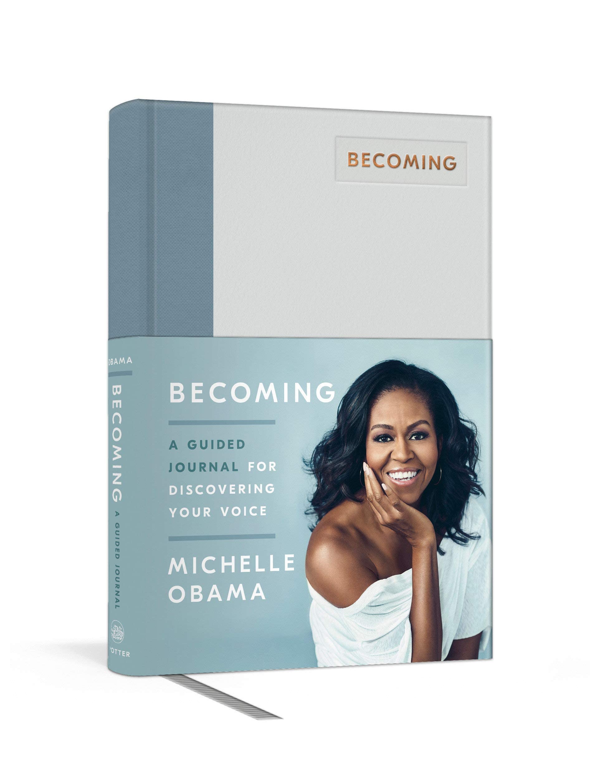 Hardback collection of three non-fiction books by Michelle Obama, featuring elegant cover designs and titles.