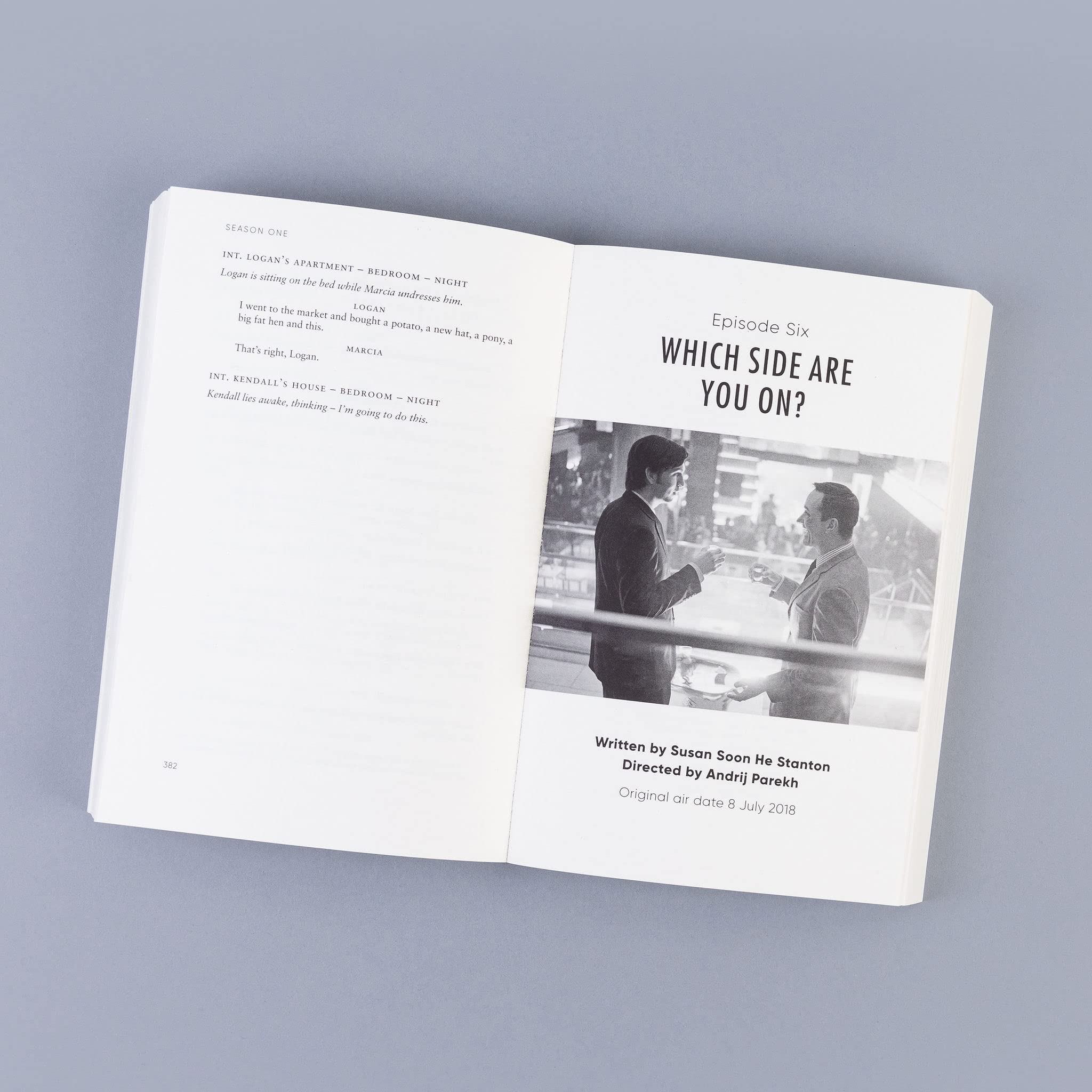 Complete scripts of Succession: Season One by Jesse Armstrong, Faber & Faber paperback edition on a plain background.