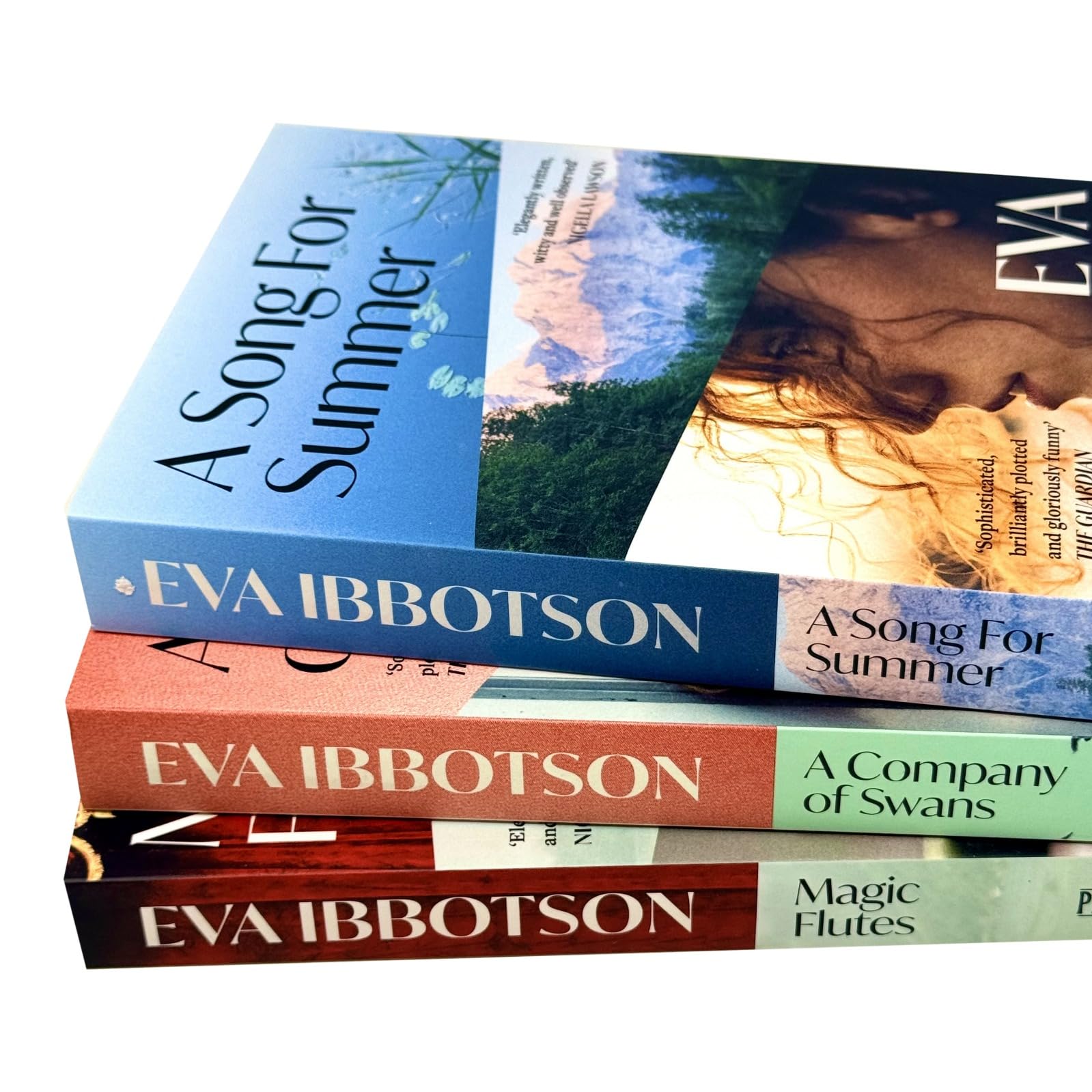 Eva Ibbotson 3 Books Collection Set in paperback, featuring colorful covers and engaging fiction stories by Eva Ibbotson.