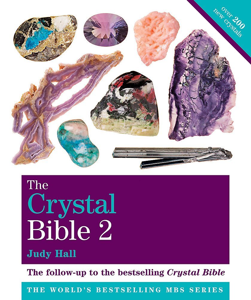 The Crystal Bible by Judy Hall, three paperback books collection set, featuring colorful covers and octopus-themed design.