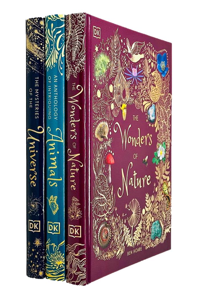 Three hardcover books from DK Children Ltd's Wonders of Nature collection by Ben Hoare, featuring colorful nature-themed covers.