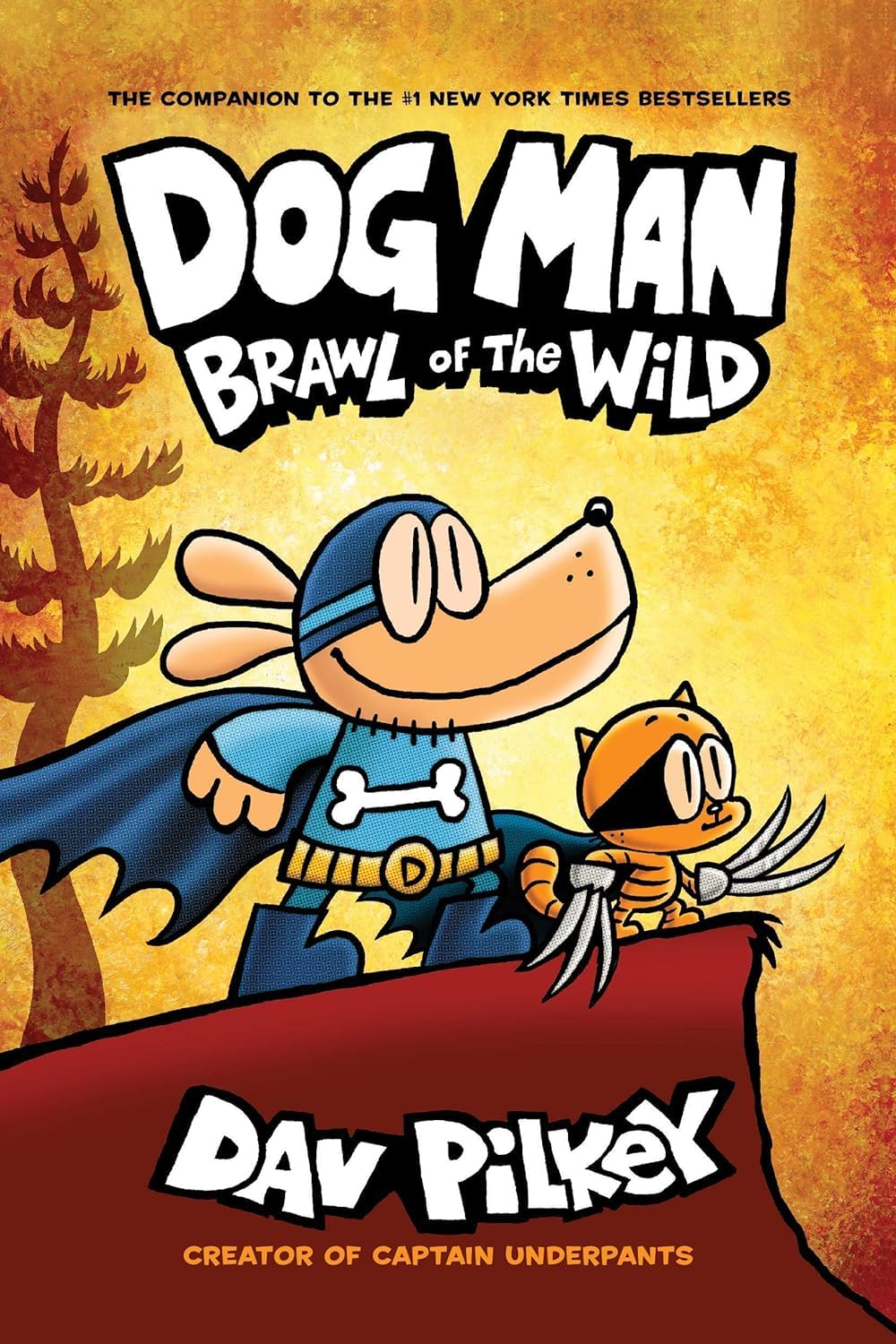 Dog Man Series by Dav Pilkey, 10 paperback books collection set featuring colorful covers and engaging illustrations.