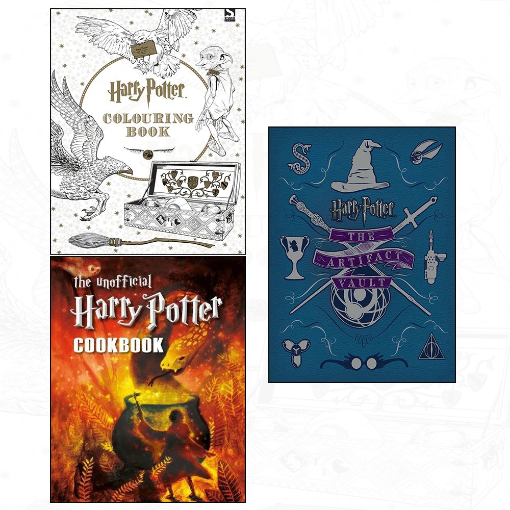Hardback collection of 3 non-fiction books titled "Artifact Vault" by Jody Revenson, featuring detailed cover designs.
