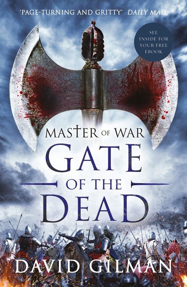 Four paperback books from the Master of War collection by David Gilman, showcasing historical fiction themes.
