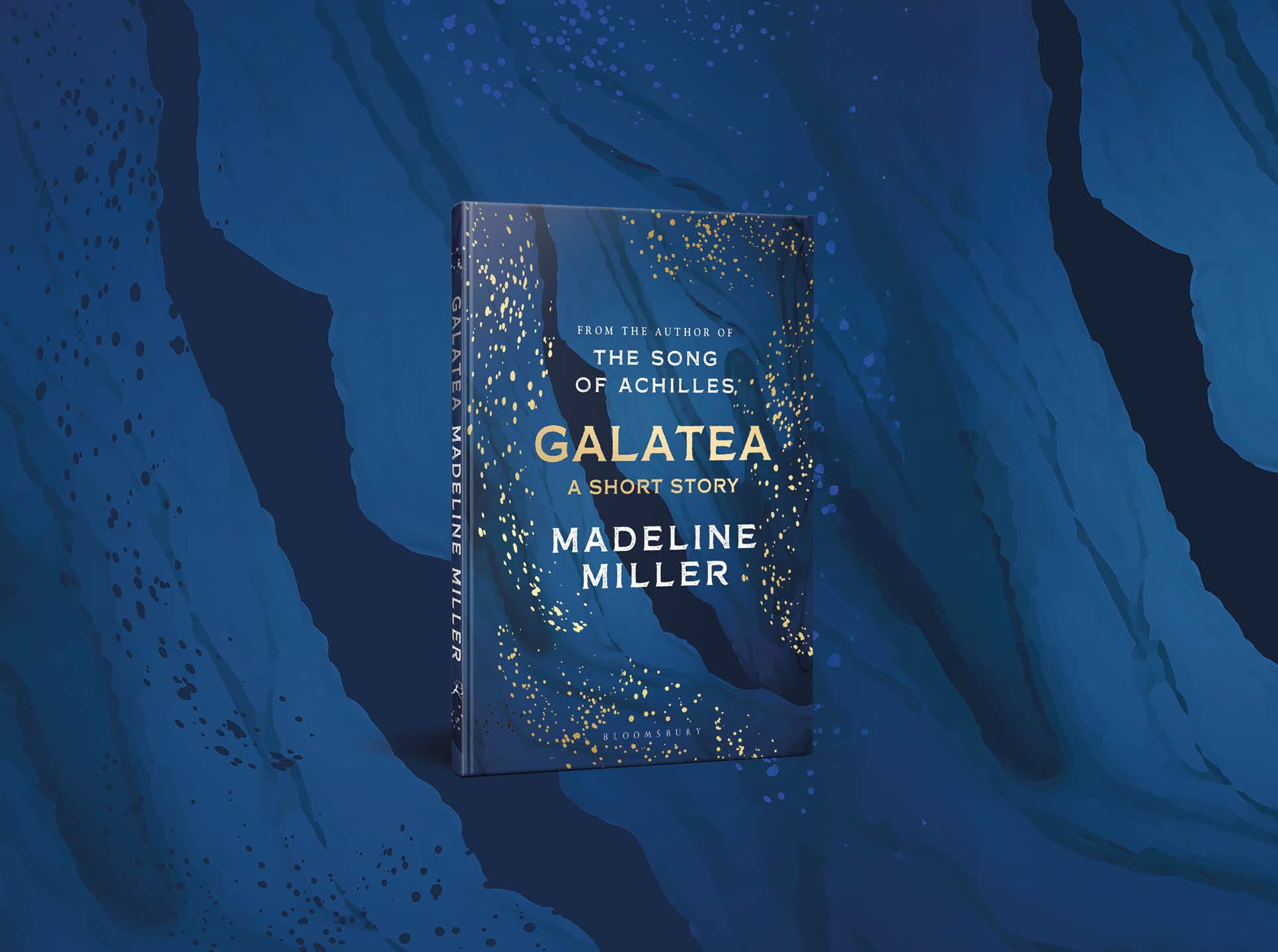 Hardback edition of "Galatea" by Madeline Miller, featuring a detailed cover design and vibrant colors.