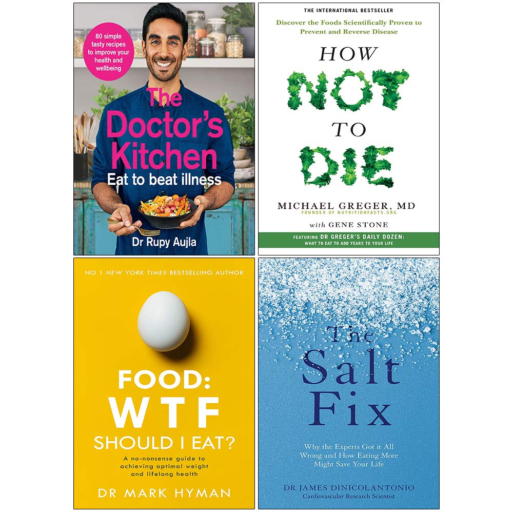 Four health books collection set in paperback by various authors, featuring titles from Rupy Aujla and Thorsons.