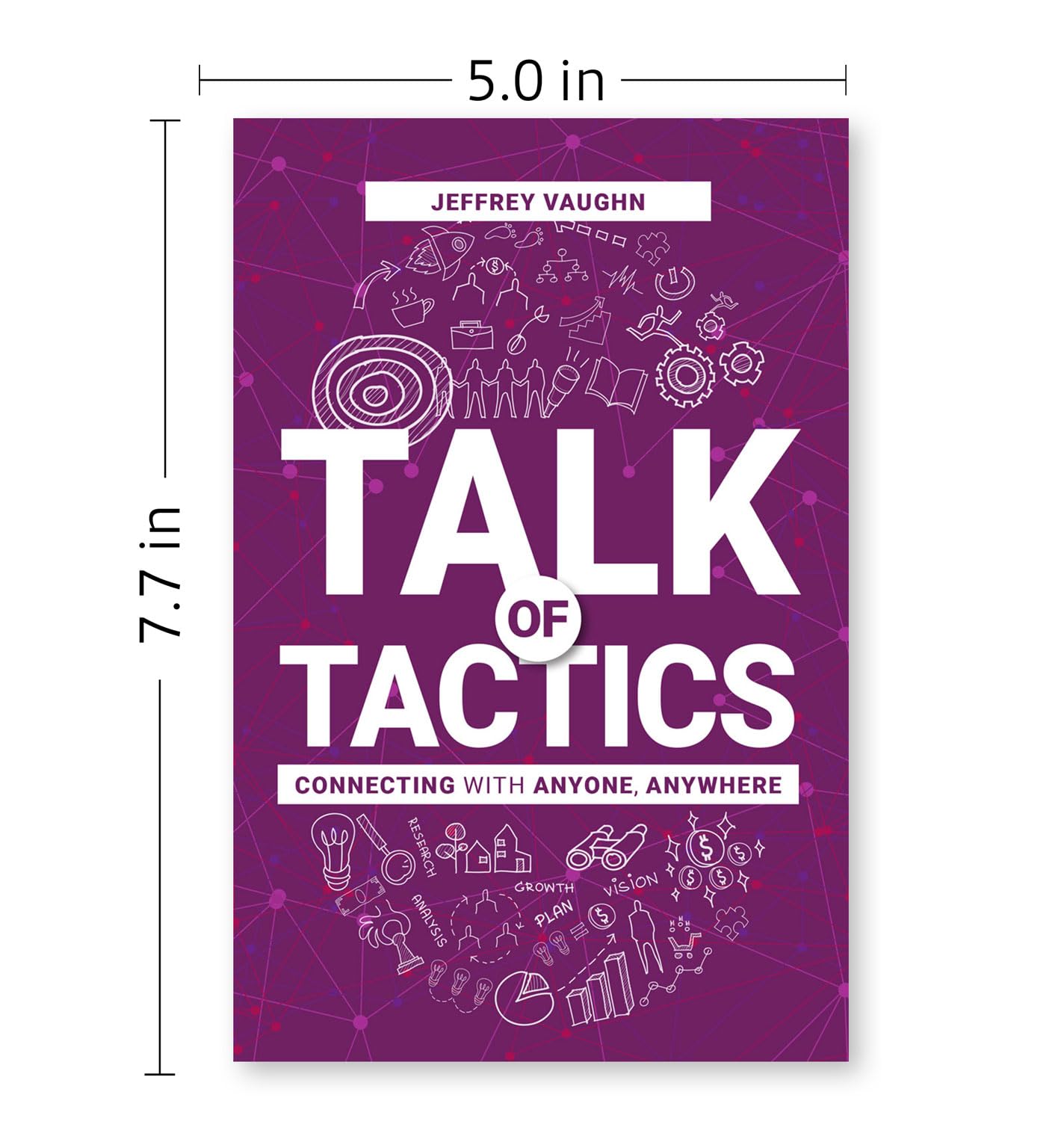 Paperback book "Talk Of Tactics" by Jeffrey Vaughn, showcasing cover design and title prominently.