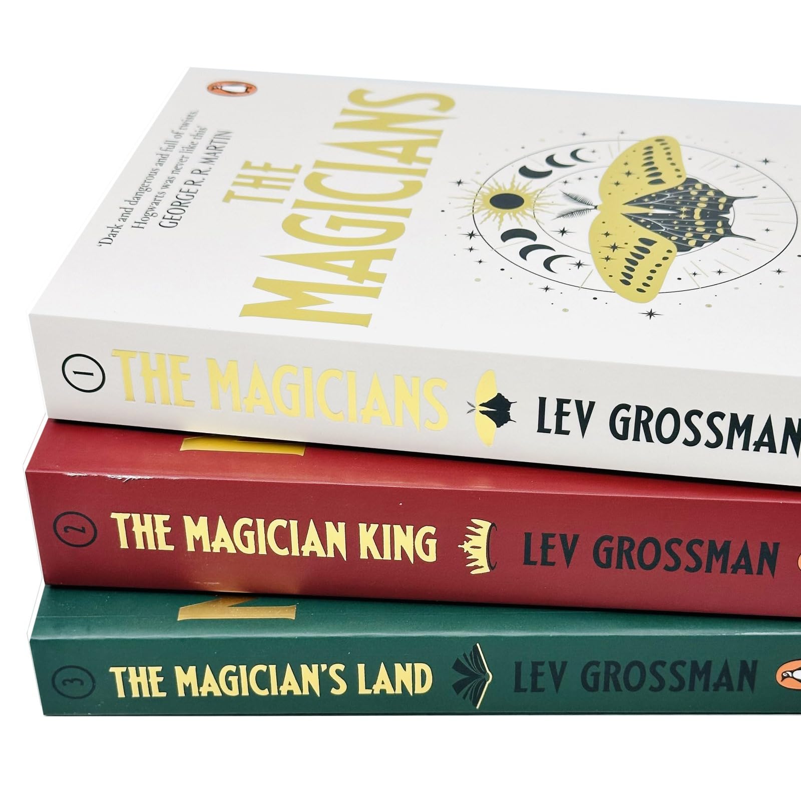 Arrow paperback collection of Lev Grossman's Magicians Trilogy, featuring three fantasy fiction books by Lev Grossman.