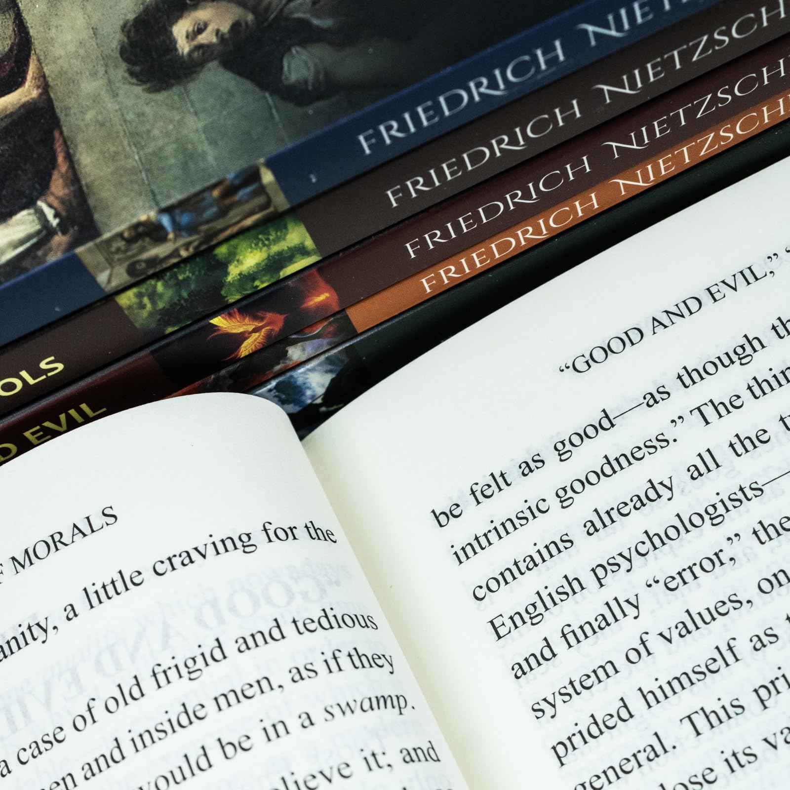 Complete Works of Friedrich Nietzsche book set by Friedrich Nietzsche, featuring six paperback classic editions from Classic Editions Ltd.