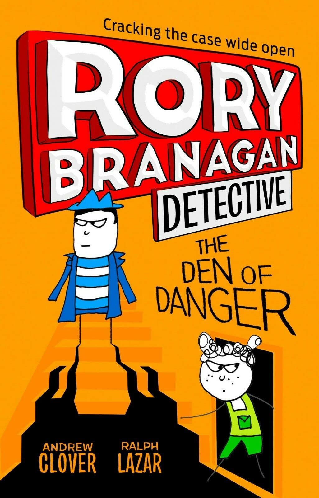 Rory Branagan Detective Series by Andrew Clover, four paperback books featuring colorful covers and engaging illustrations.