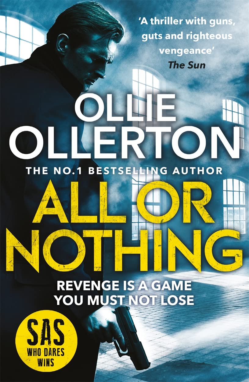 Paperback copy of "All or Nothing" by Ollie Ollerton, showcasing the book cover design and title prominently.
