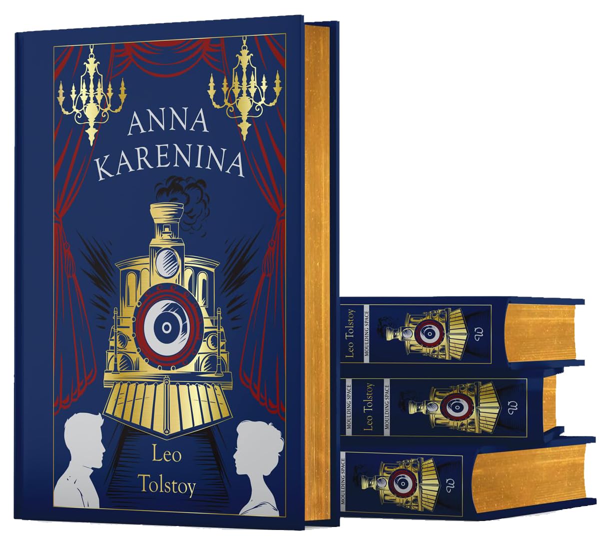 Hardback edition of Anna Karenina by Lev Nikolayevich Tolstoy, featuring a classic cover design by Wilco International Ltd.
