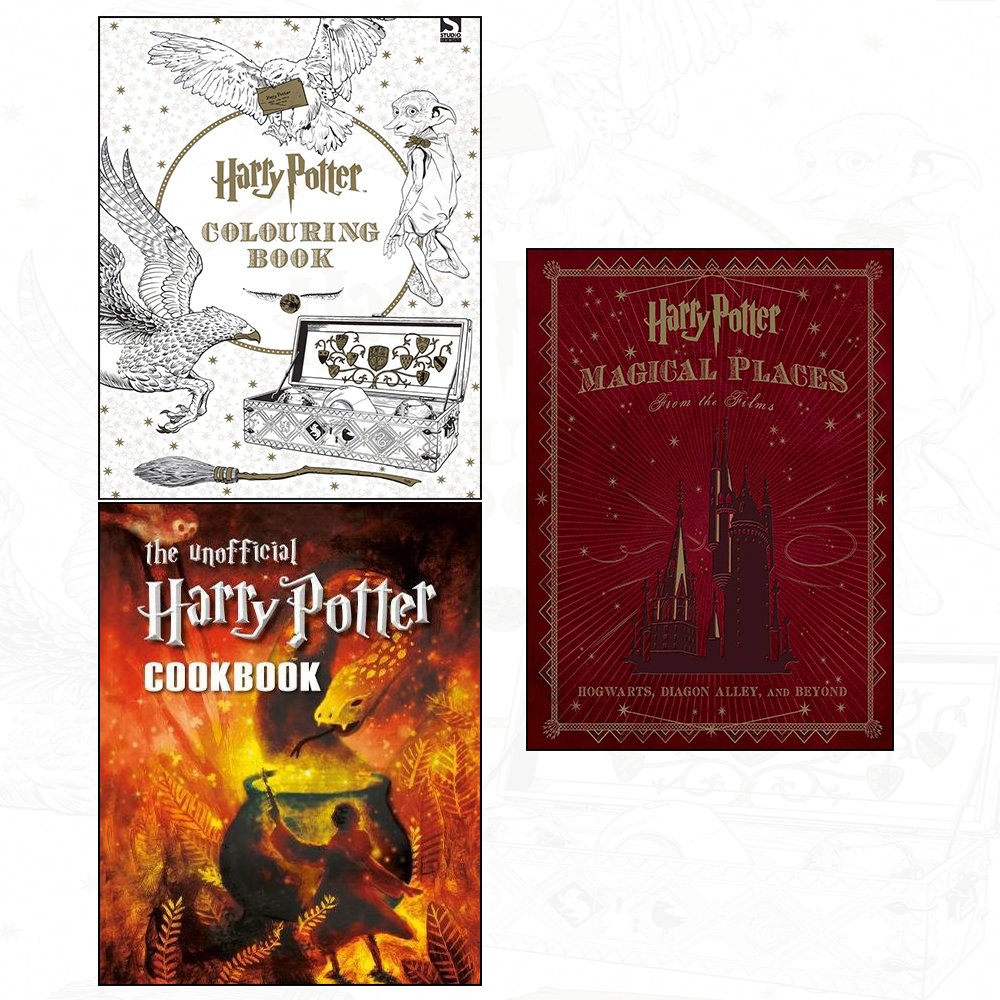 Three paperback books from the Unofficial Harry Potter collection by Jody Revenson, showcasing vibrant covers.
