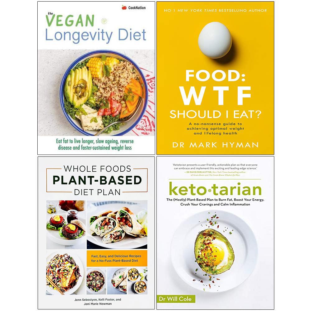 Four paperback books from the Ketotarian collection by CookNation, featuring various authors on non-fiction topics.