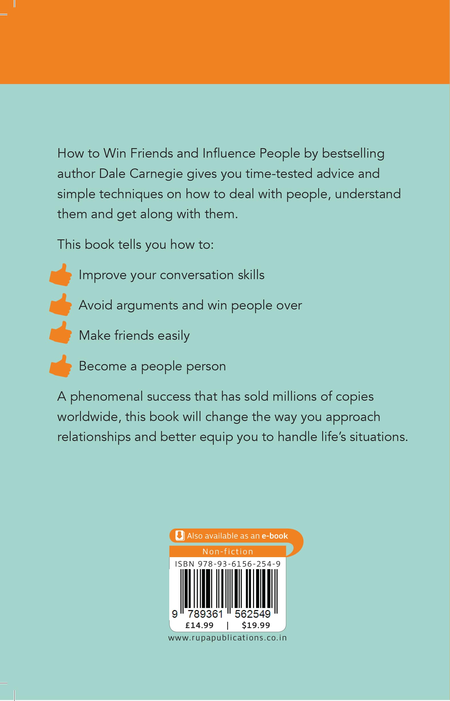 Paperback edition of "How To Win Friends And Influence People" by Dale Carnegie, featuring a colorful cover design.