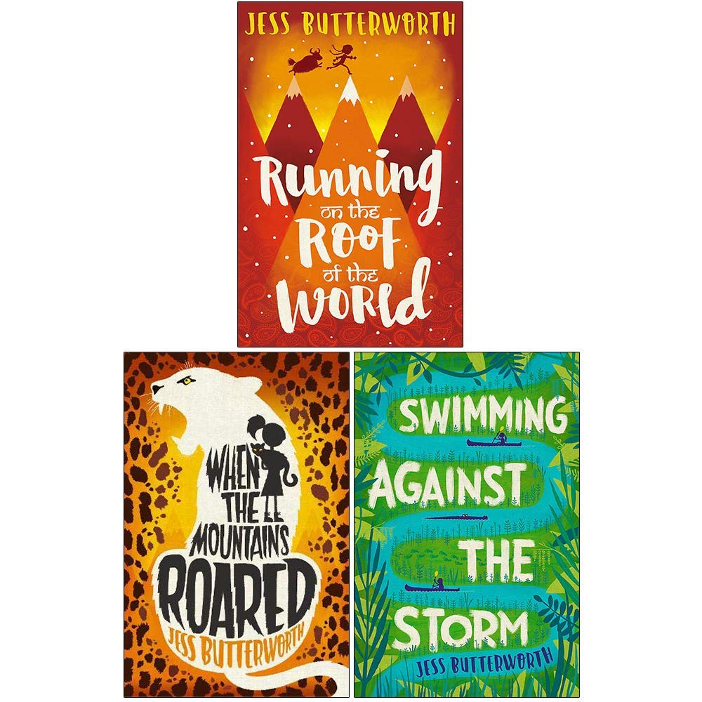 Jess Butterworth Collection set of 3 paperback books for ages 9–12, featuring vibrant covers and engaging illustrations.