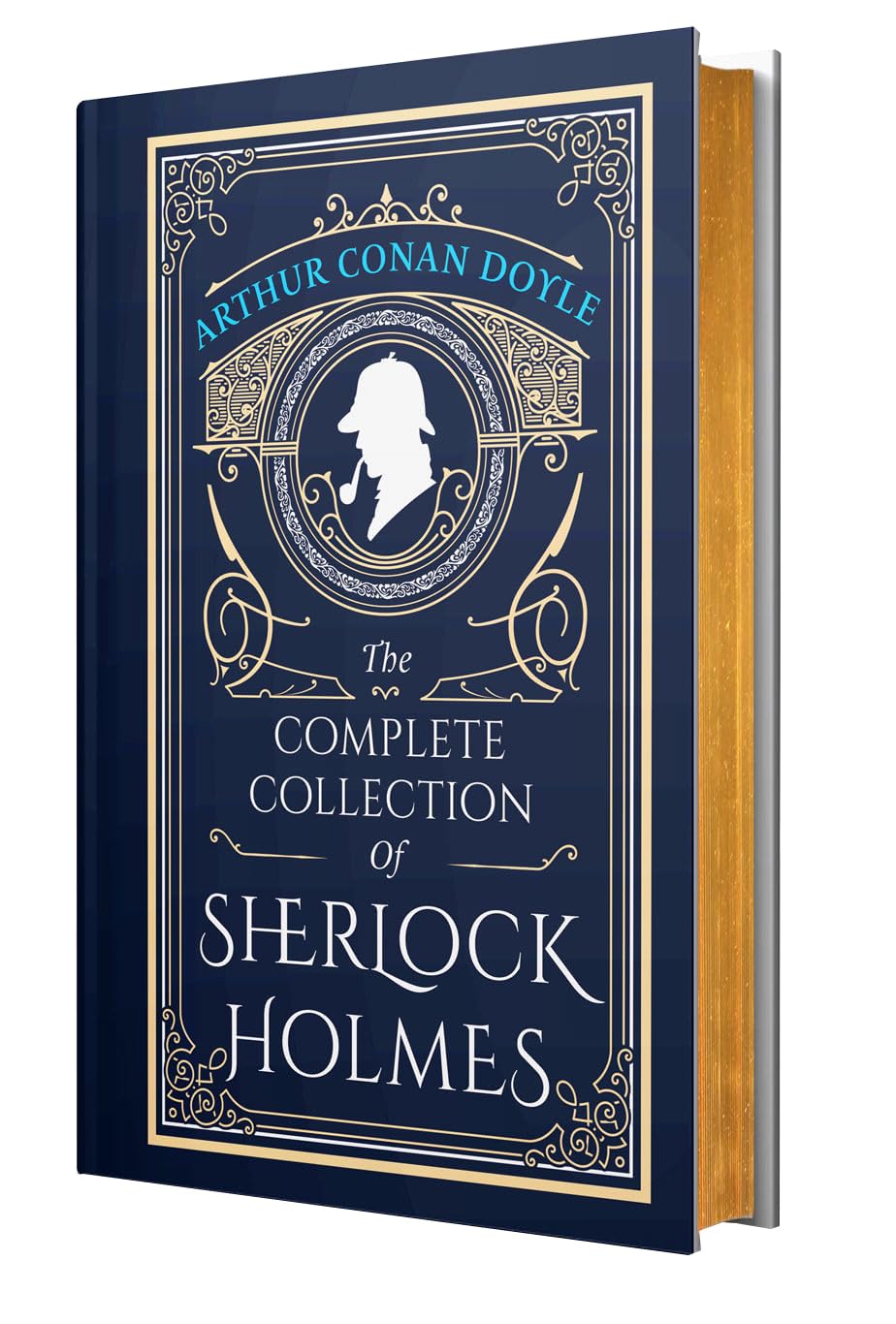Hardback edition of "The Complete Collection of Sherlock Holmes" by Arthur Conan Doyle, featuring classic cover design.