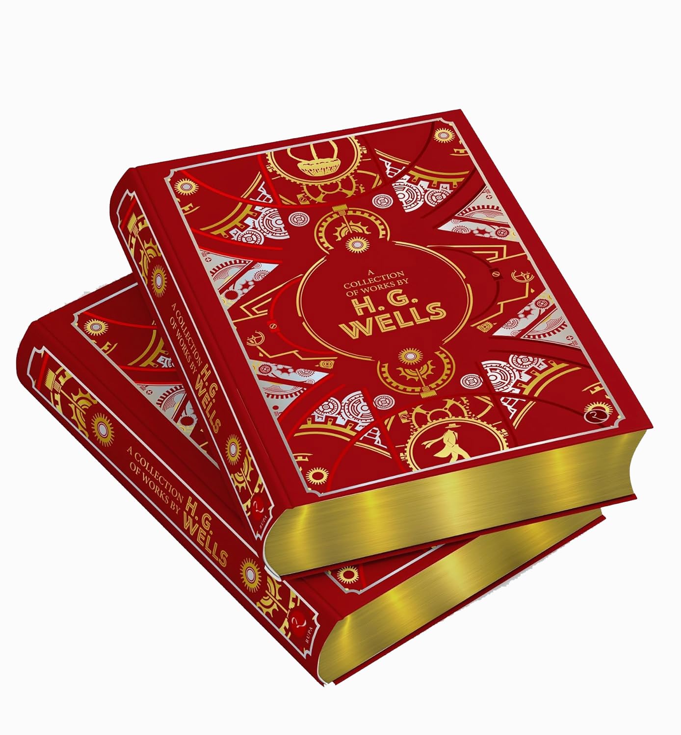 Hardback collection of H.G. Wells' fiction works, featuring a classic cover and spine details.