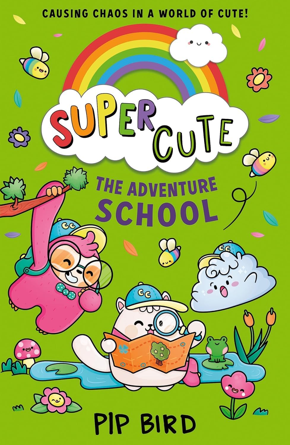 Four paperback books from the Super Cute Series by Pip Bird for ages 3–7, featuring colorful covers and fun illustrations.