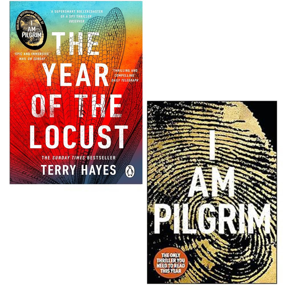 Terry Hayes Collection featuring 2 paperback fiction books by Terry Hayes, stacked together with colorful covers.