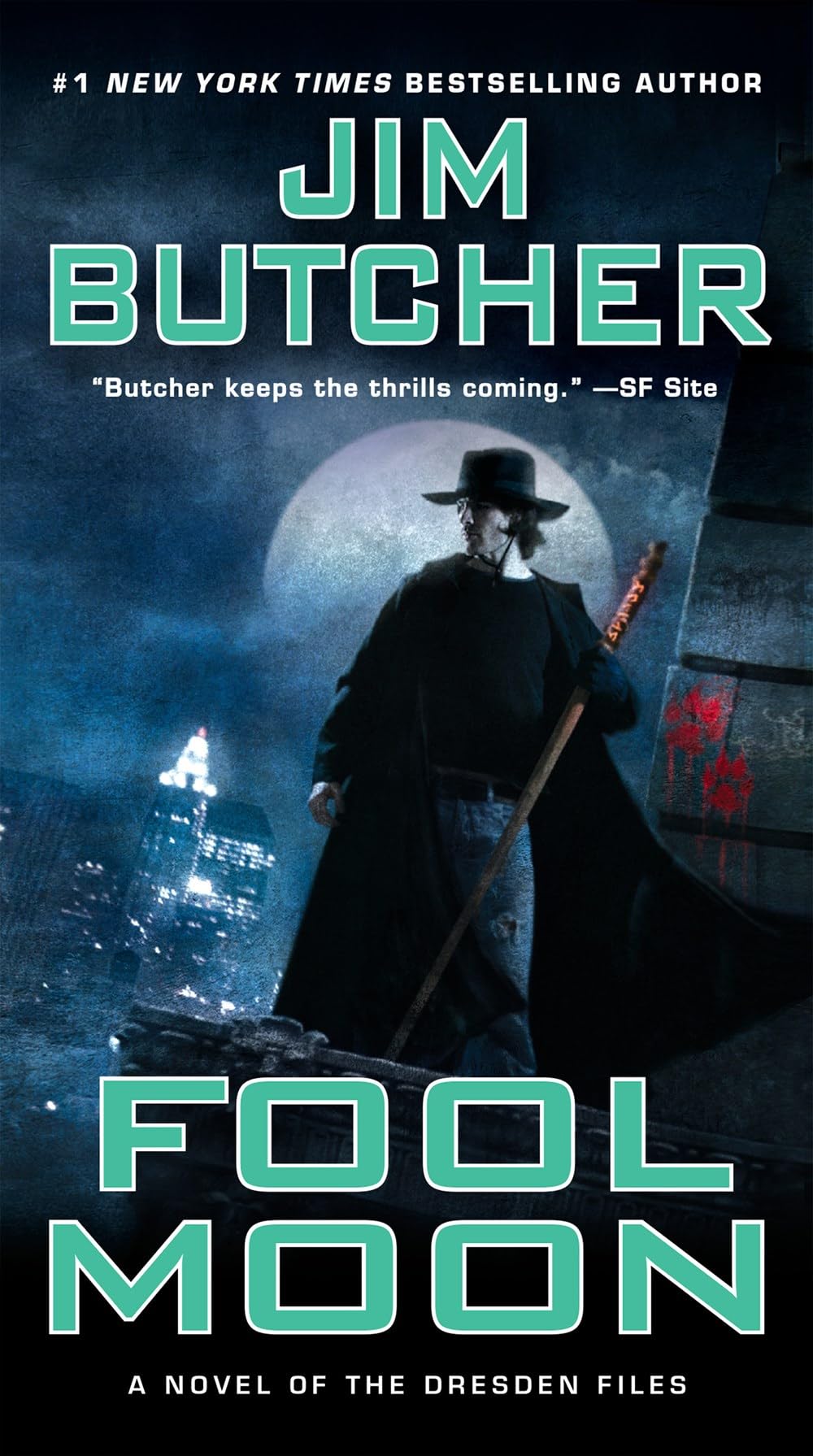 Set of five Dresden Files by Jim Butcher paperback books in the collection, featuring fantasy fiction covers.