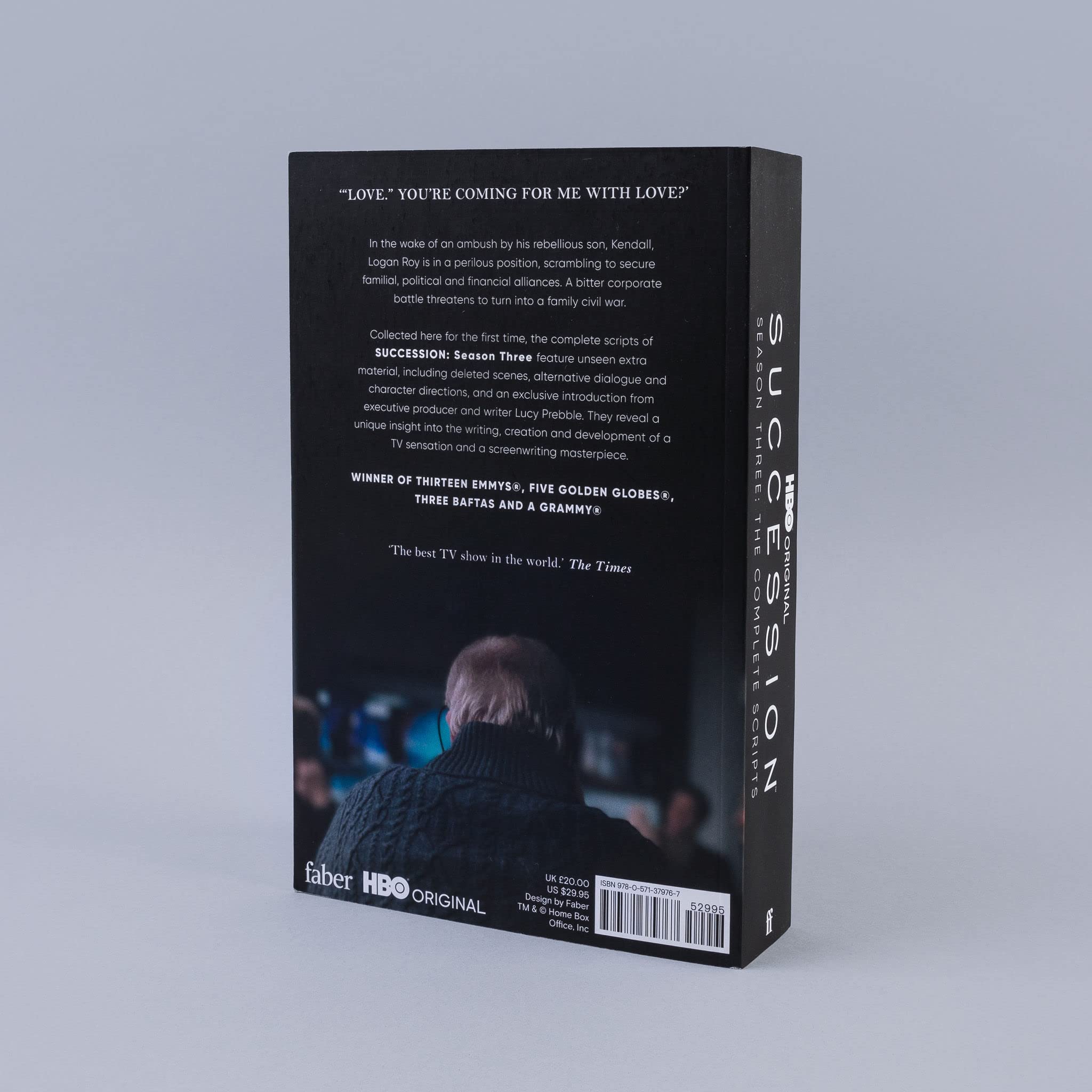 Complete scripts of Succession Season 3 by Jesse Armstrong, paperback edition from Faber & Faber.
