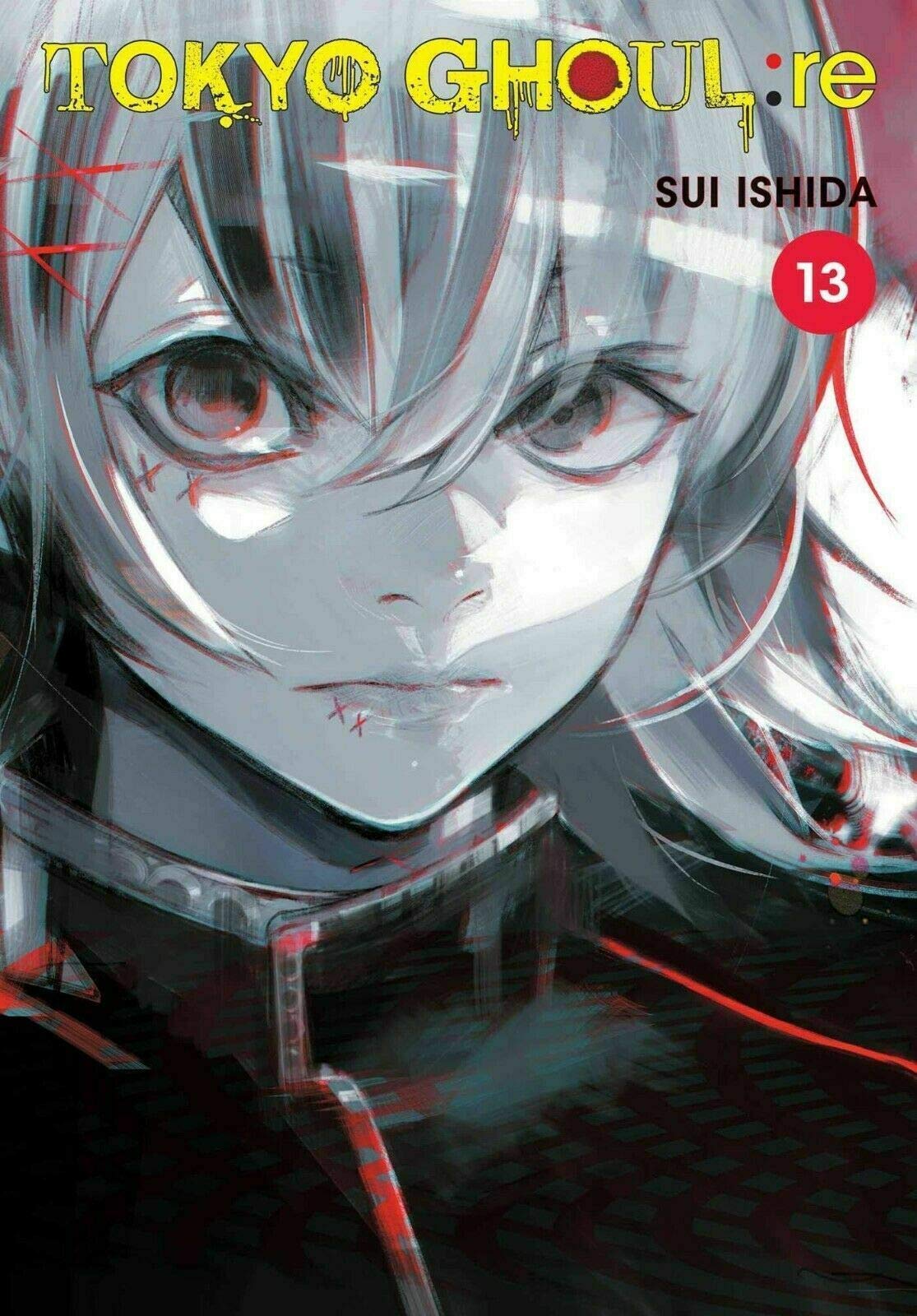 Tokyo Ghoul Re Series by Sui Ishida, 4 paperback books collection set with vibrant cover art, stacked on a surface.