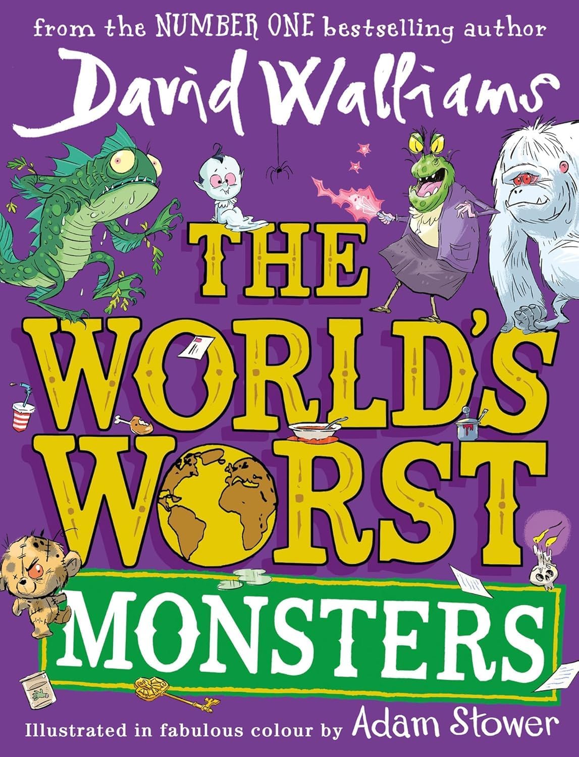 David Walliams 3 Books Collection Set in paperback, featuring colorful covers and engaging illustrations for children.