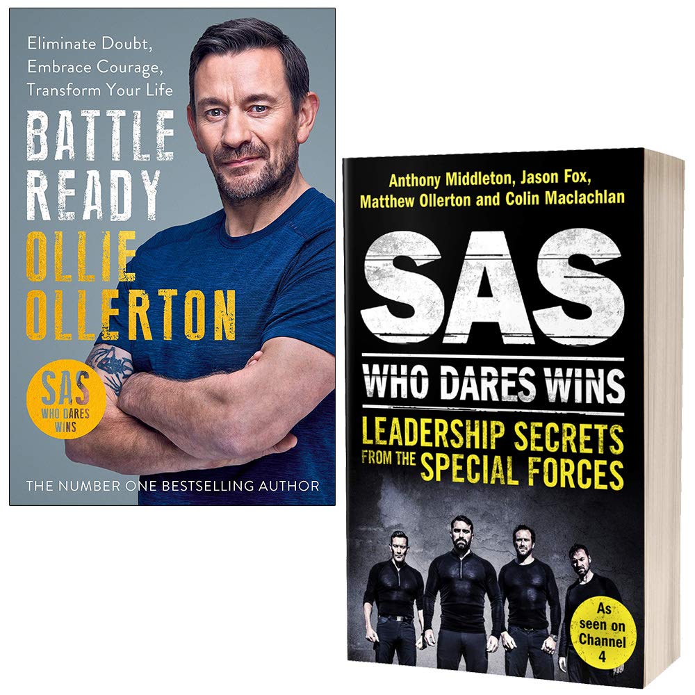 Two paperback books from the Battle Ready collection by Ollie Ollerton and Anthony Middleton on a neutral background.