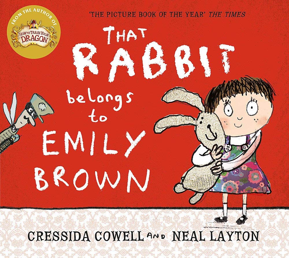 Emily Brown Series by Cressida Cowell, five paperback books for ages 3-7, featuring colorful covers and whimsical illustrations.
