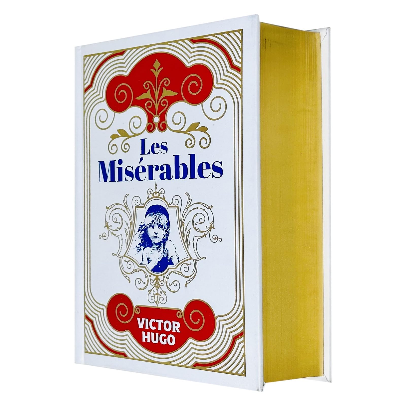 Hardback edition of Les Miserables by Victor Hugo with a classic cover design and detailed spine, published by Wilco International Ltd.
