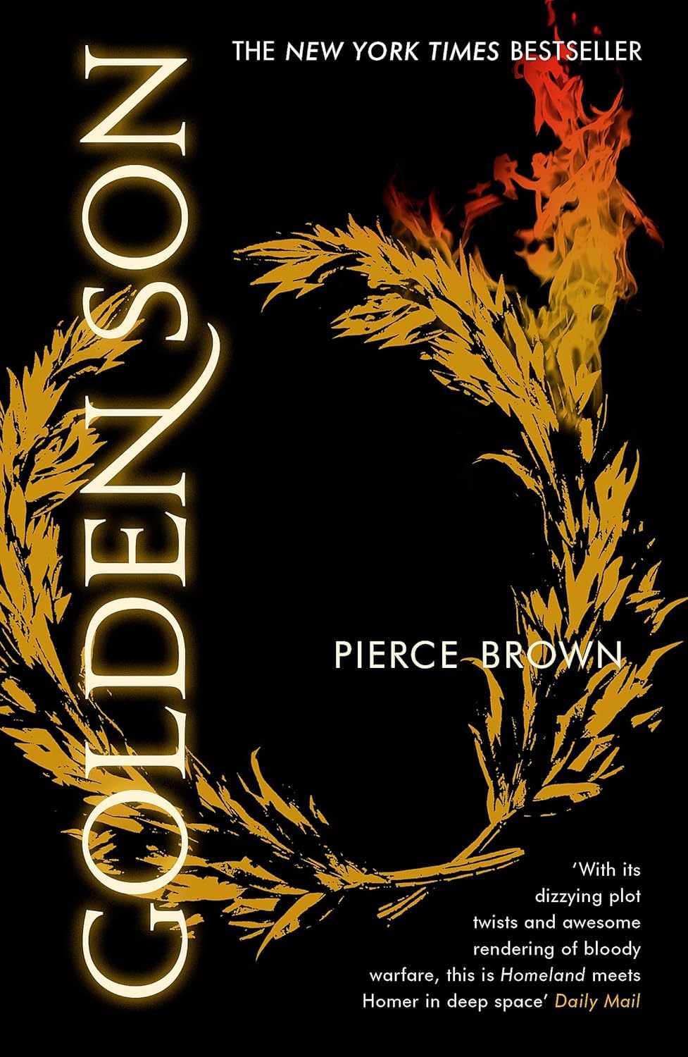 Six paperback Red Rising Series books by Pierce Brown in a collection set, featuring vibrant red and dark cover designs.