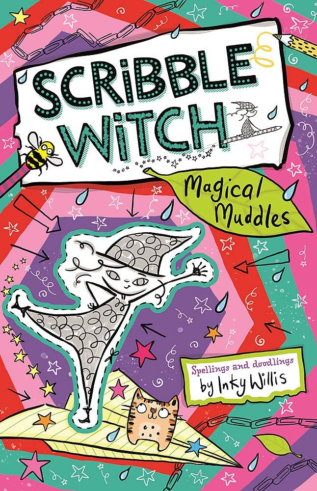 Scribble Witch book collection by Inky Willis, set of three paperback fiction books for children aged 7–9, featuring colorful cover art.