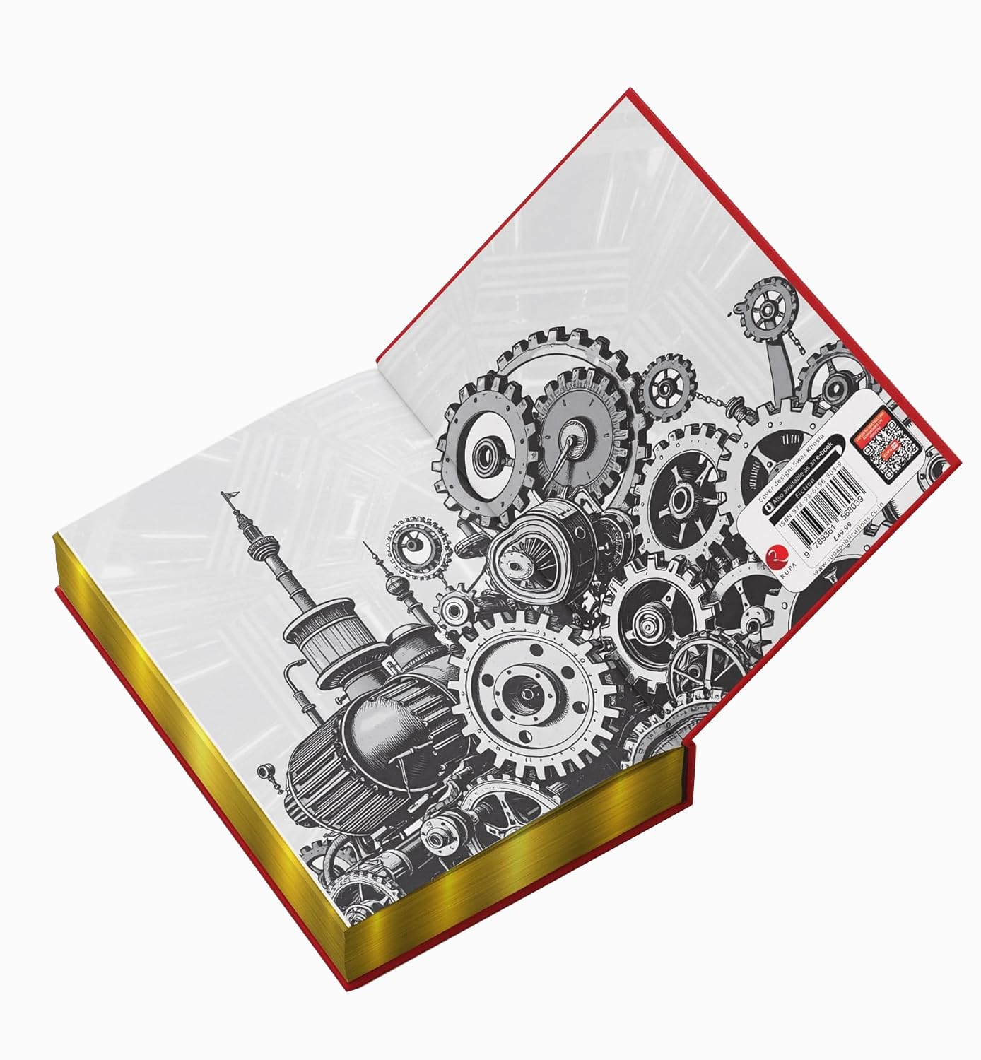 Hardback collection of H.G. Wells' fiction works, featuring a classic book cover design and vibrant colors.
