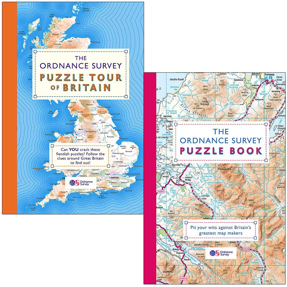 Dr Gareth Moore 2 book collection set in paperback, featuring non-fiction titles by Ordnance Survey on a white background.
