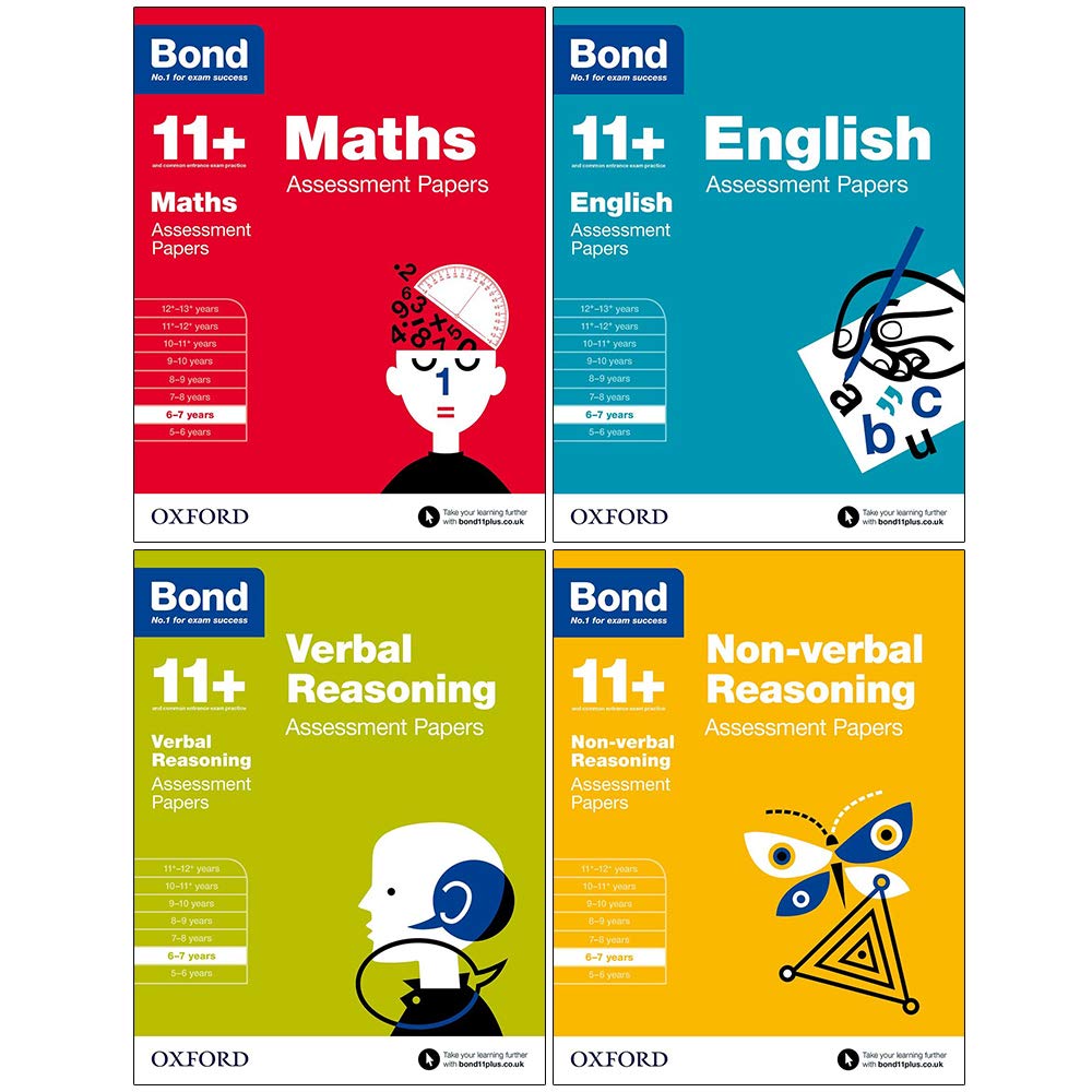 Bond 11+ Assessment Papers Bundle for ages 6-7, non-fiction paperback by OUP Oxford, featuring engaging educational content.
