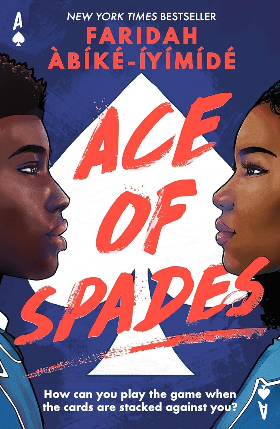 Two paperback books from the Ace Spades collection by Faridah Abike-Iyimide, featuring vibrant covers and engaging designs.