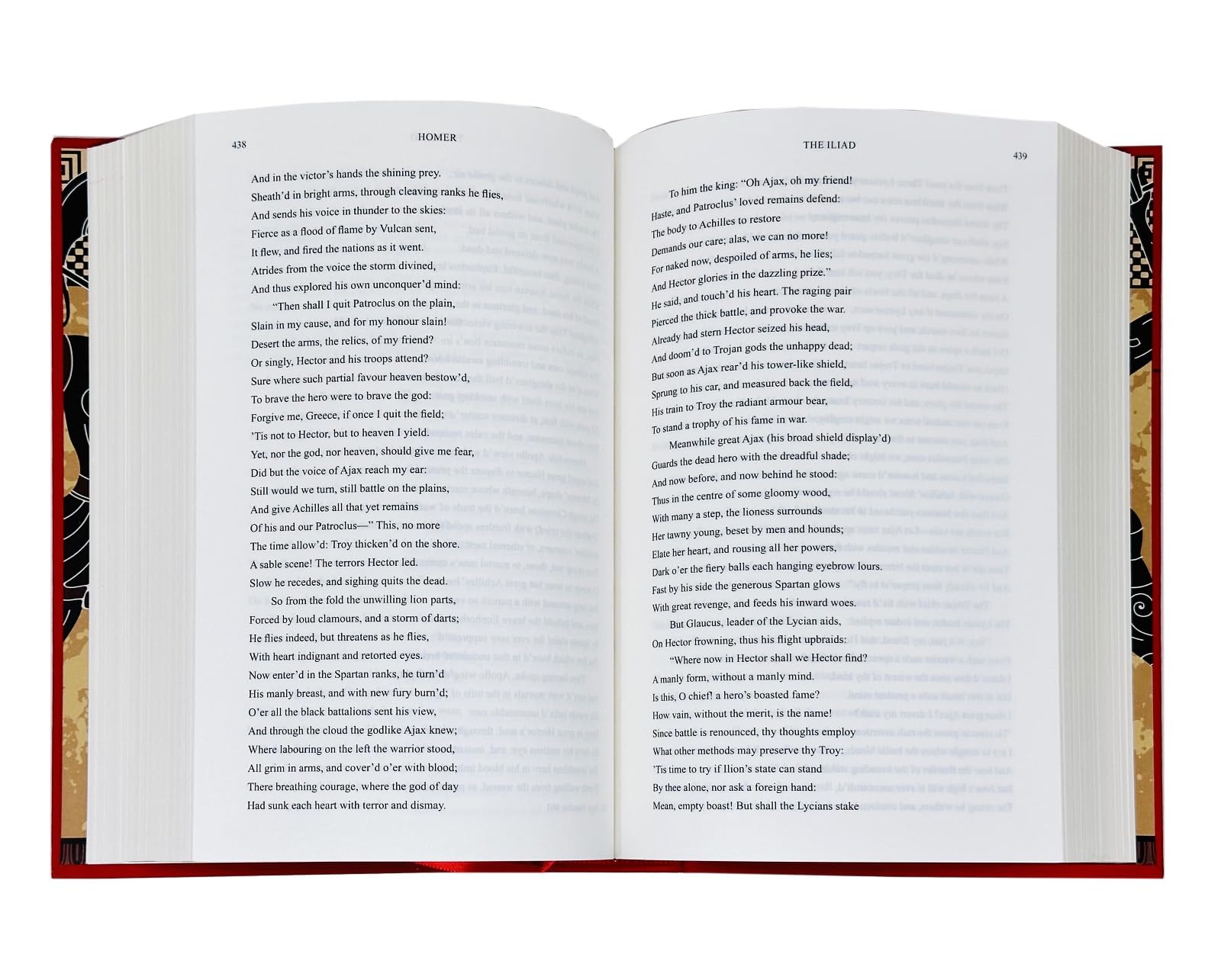 Hardback edition of The Iliad and The Odyssey by Homer, showcasing a classic literary cover design.