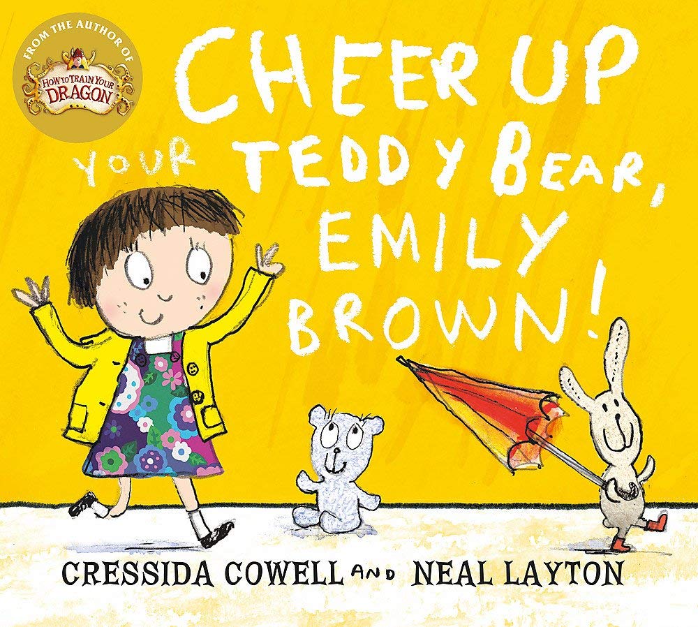 Emily Brown Series by Cressida Cowell, 5 paperback books for ages 3-7, featuring colorful covers and engaging illustrations.