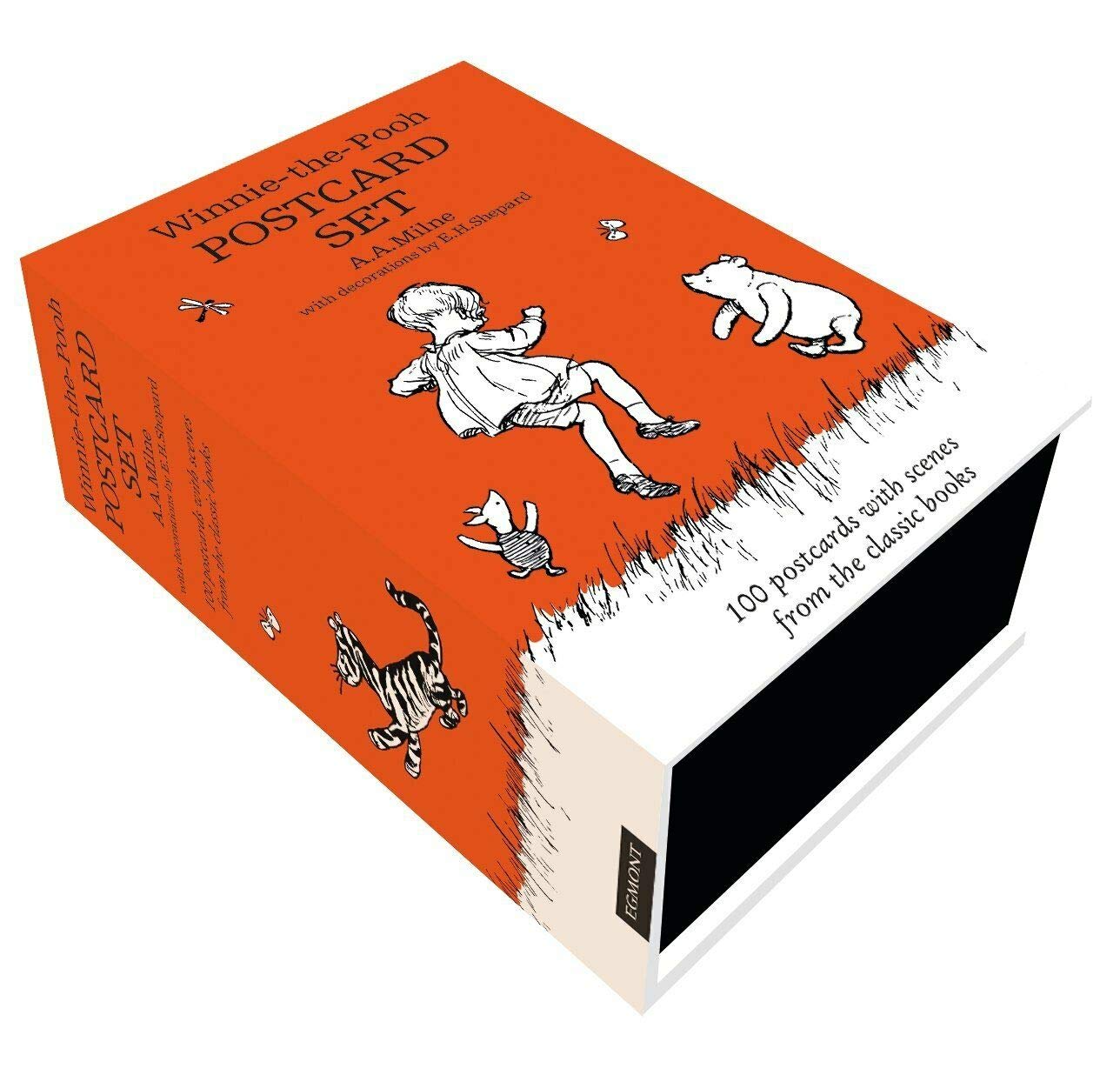 Roald Dahl Winnie-the-Pooh postcards book collection for ages 3-7, featuring two colorful paperback books.