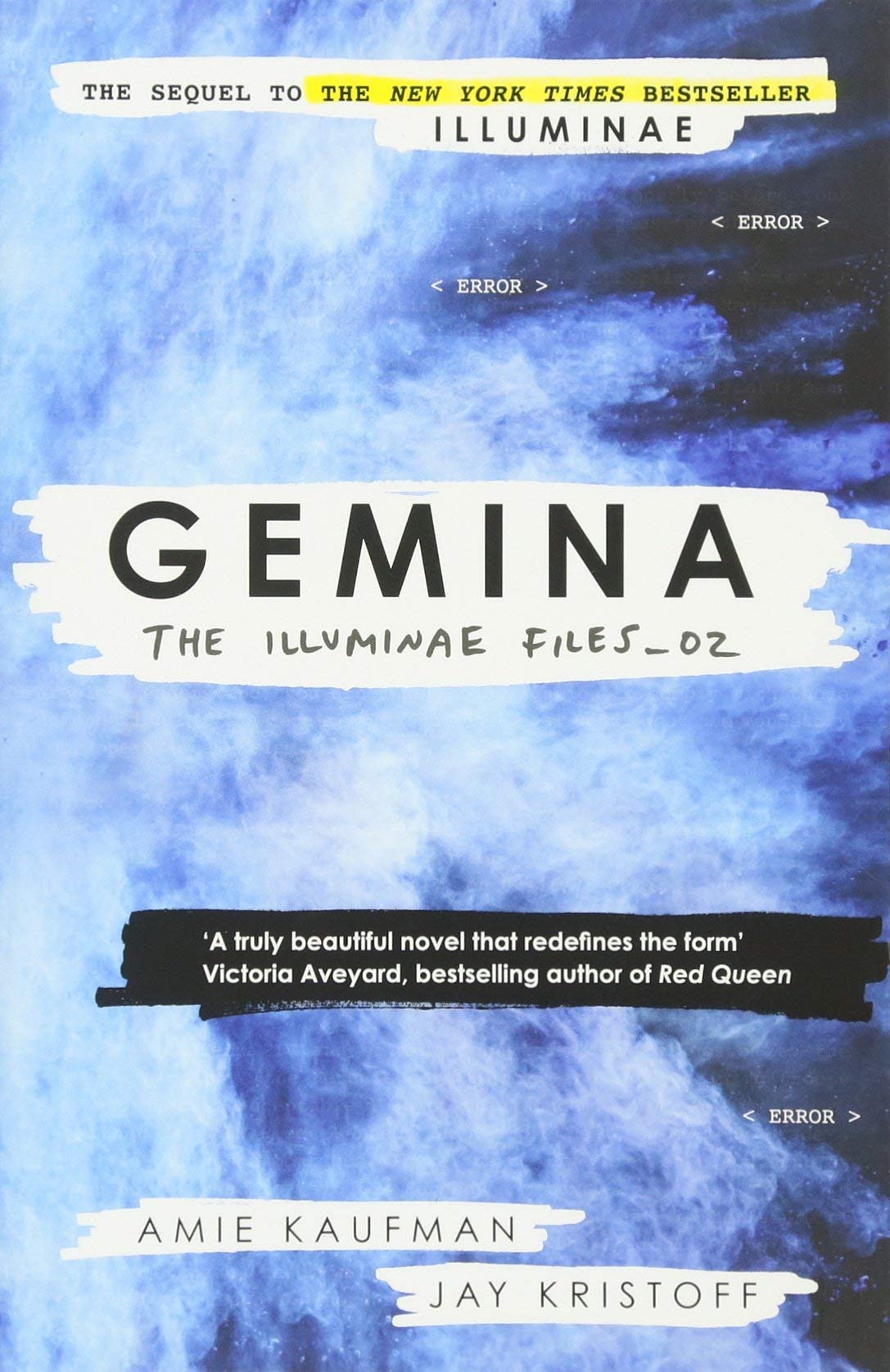 Three paperback books from the Illuminae Files collection by Various Authors, published by Oneworld Publications.