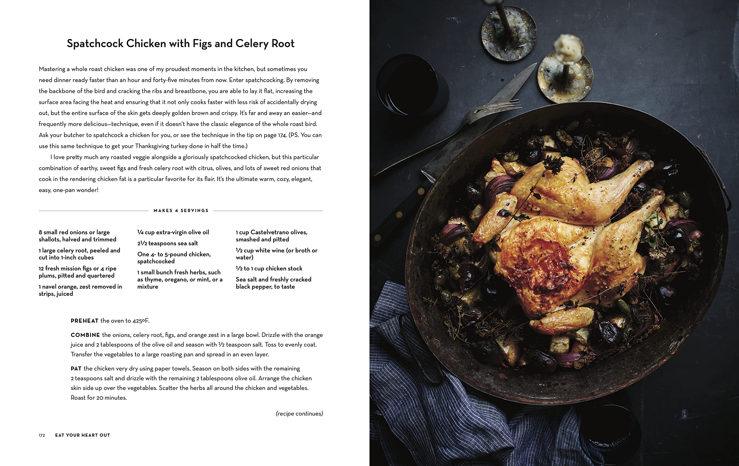 Hardcover copy of "Eat Your Heart Out" by Daphne Oz, featuring a colorful cookbook cover design on a wooden table.